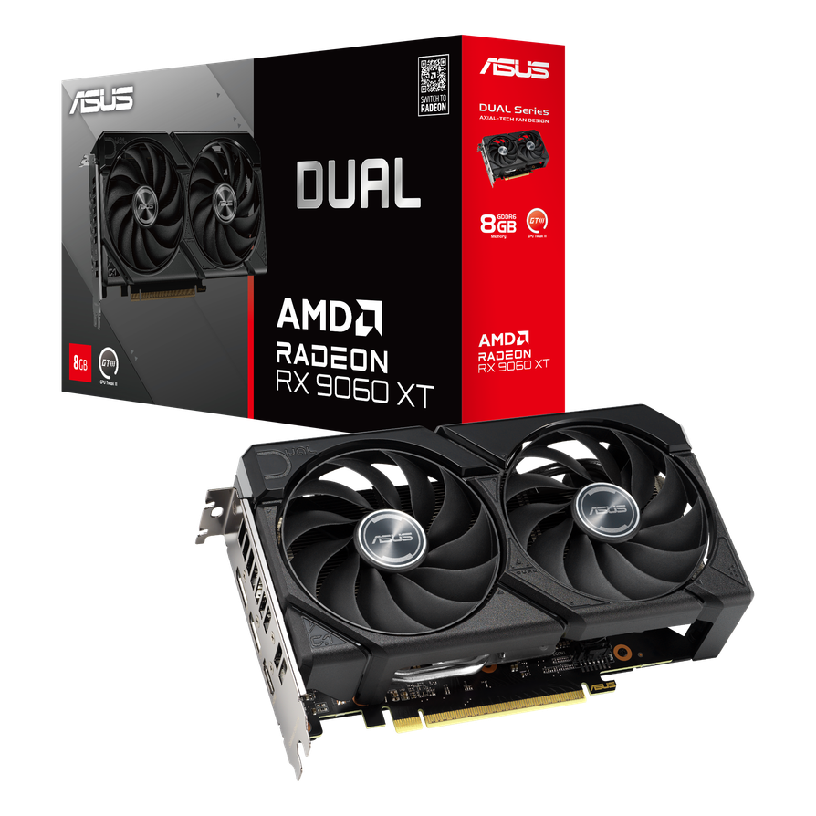 ASUS Dual Radeon RX 9060 XT 8GB GDDR6